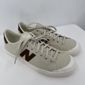 New Balance Men's Procts1 Classic Court Fashion Sneakers Powder/Carafe Size 10.5